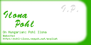 ilona pohl business card